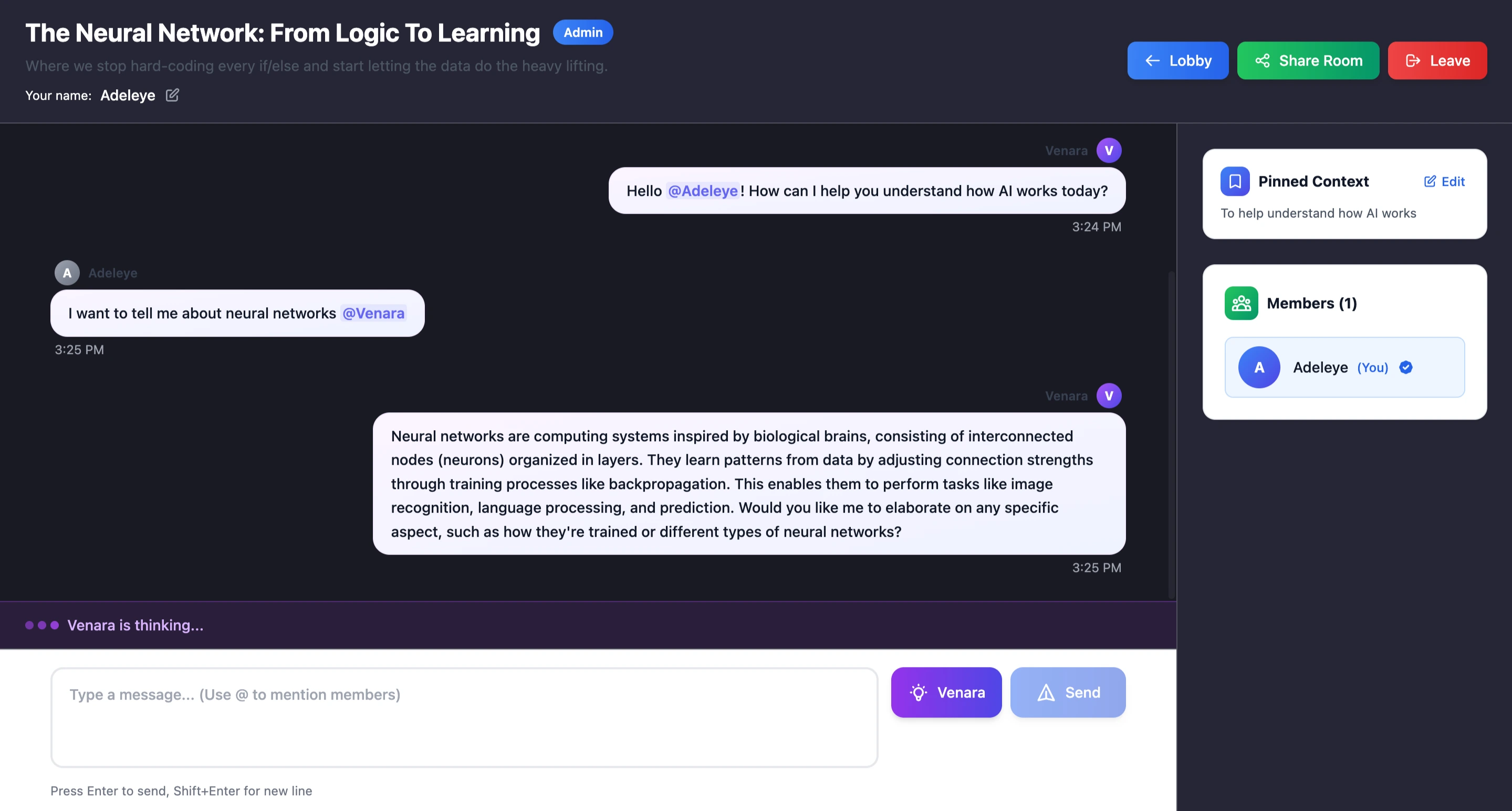 Live conversation preview